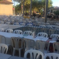 servicios auxilares - colocación sillas y mesas para eventos