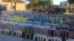 servicios auxilares - colocación sillas y mesas para eventos