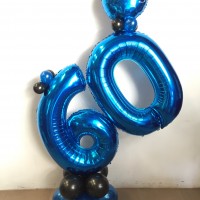Ramo globos número de foil o poliamida aniversario