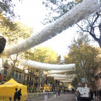 Lluvia de globos exterior barcelona