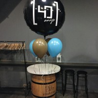 globo publicidad de foil con helio personalizado