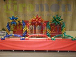 Arcos de globos para evento Reyes Magos