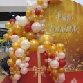 guirnalda de globos para decoración de navida