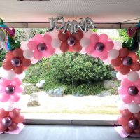 Arco de globos diseño floral