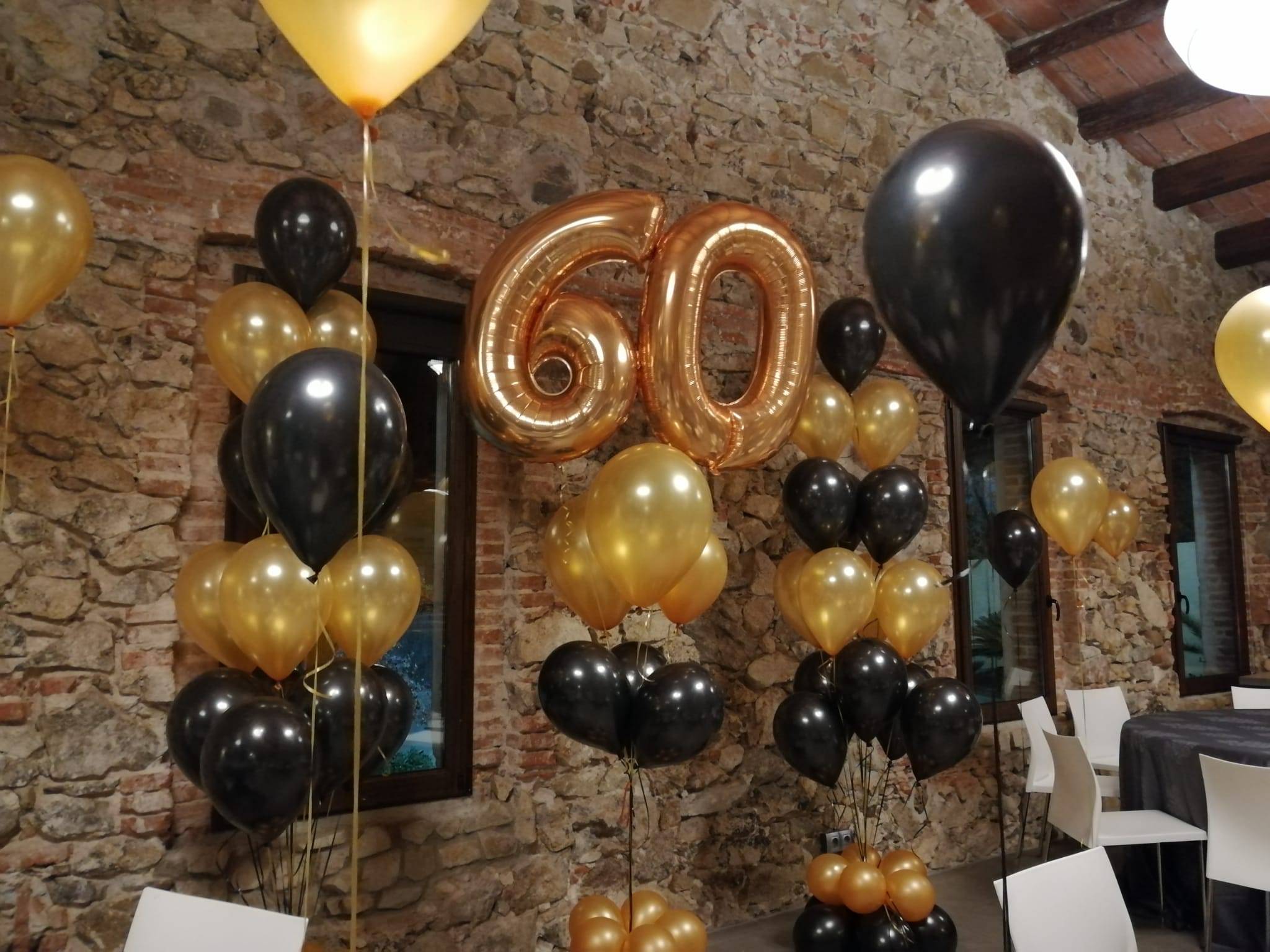 Ramos con globos 60 cumpleaños - Giramón : Giramón
