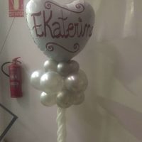 Columna de globos para bodas