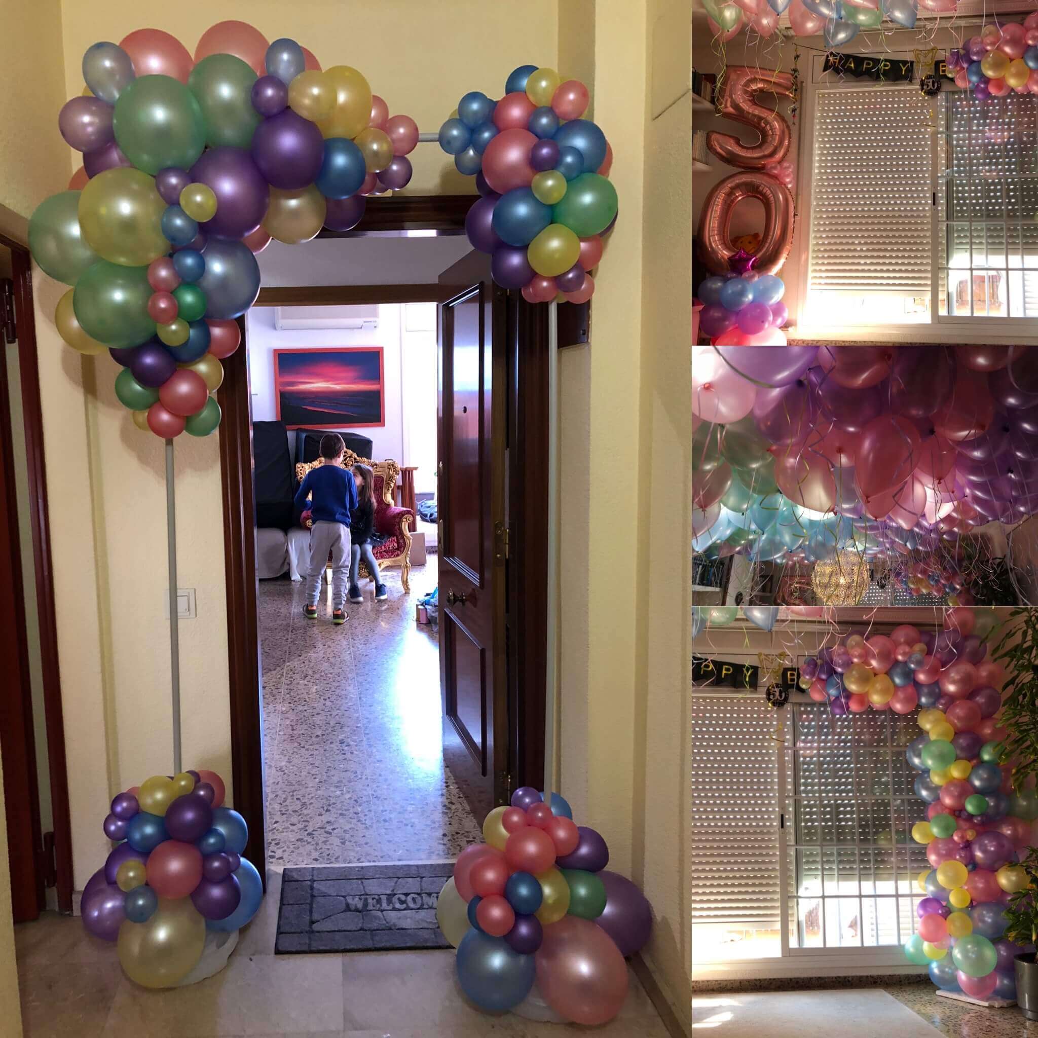 decoración con globos 15 cumpleaños - Giramón : Giramón