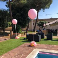 Decoración con globos para fiestas de verano