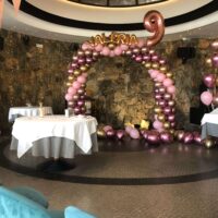 Arco de globos para fiesta cumpleaños